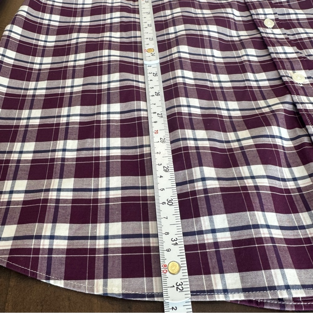 Michael Kors Tall Fit Airsoft Stretch Plaid Button Down Shirt 18 1/2 36/37 - Picture 4 of 9
